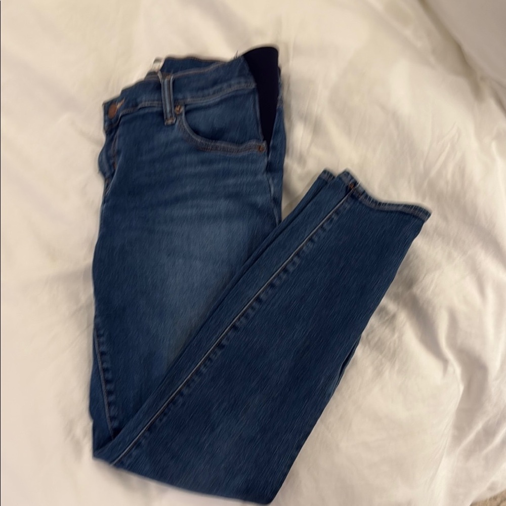 Maternity Hatch Blue Skinny Jeans with Stretch Fit
